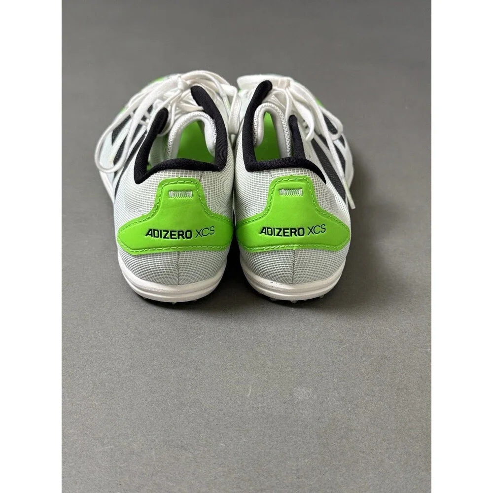 Adidas Unisex Adizero XCS Track and Field Shoes White Black Green M7/W9